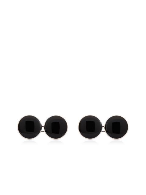 ONYX ROUND CUFFLINKS