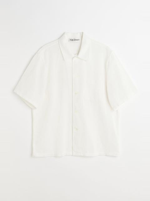 Box Shirt Shortsleeve White Crochet Weave