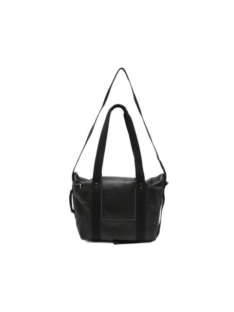 logo-embossed tote bag