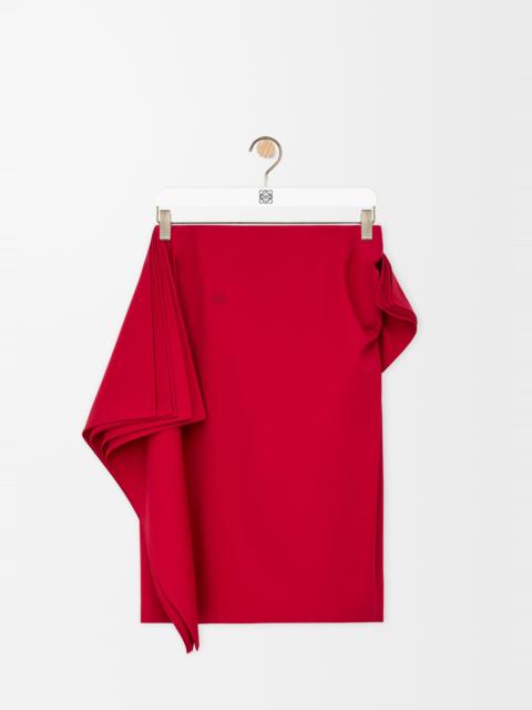 Skirt in cotton and silk