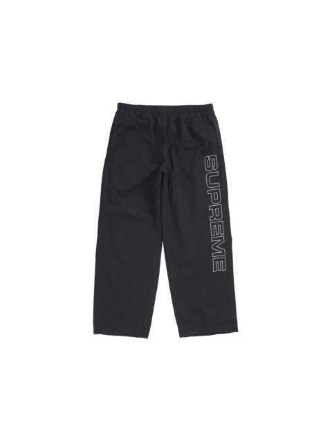 Supreme Spellout Embroidered Ripstop Track Pant Black