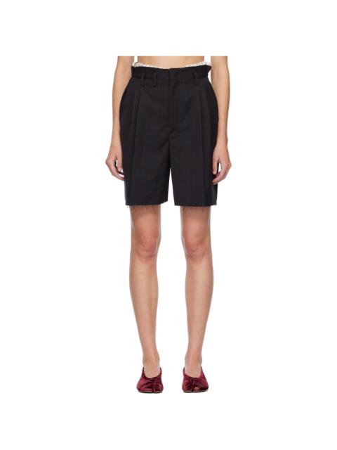 Black Tailored Shorts