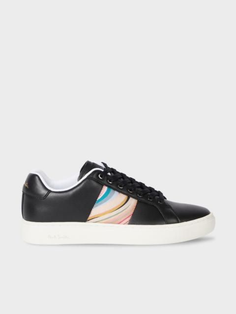 Women's Black Leather 'Dusky Swirl' 'Lapin' Trainers