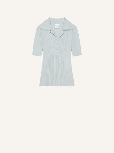 ICONIC RIB KNIT POLO SHIRT