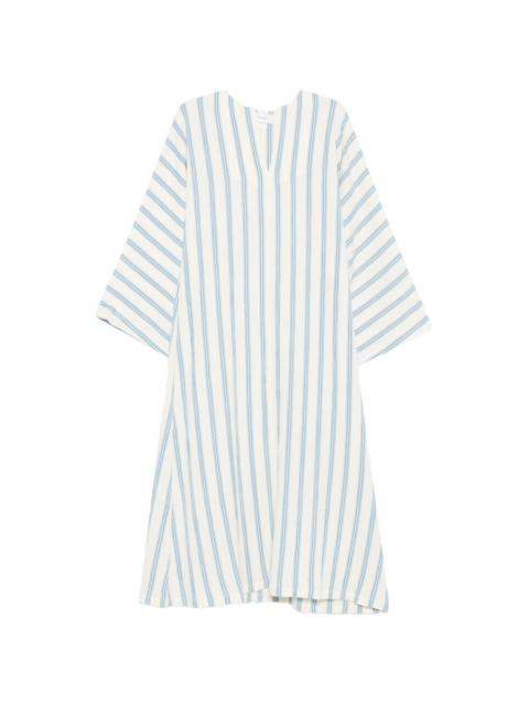 Finn striped V-neck maxi dress