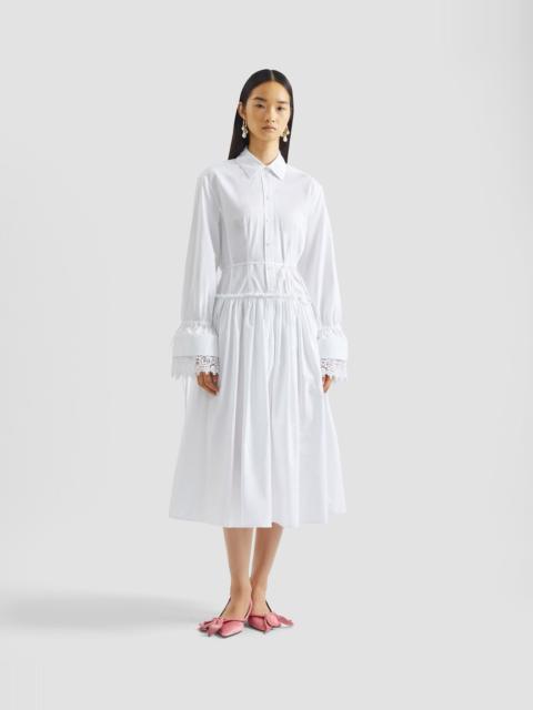 COTTON POPLIN SHIRT DRESS
