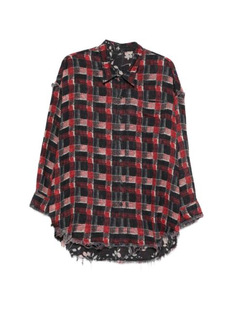 checked reversible shirt