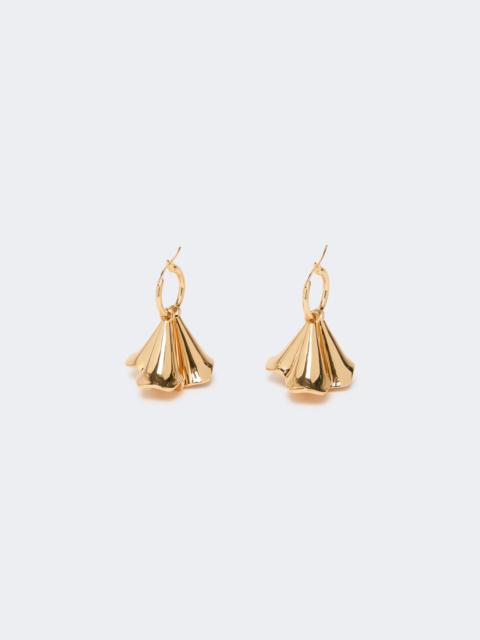 Floral pendant earrings - GOLD