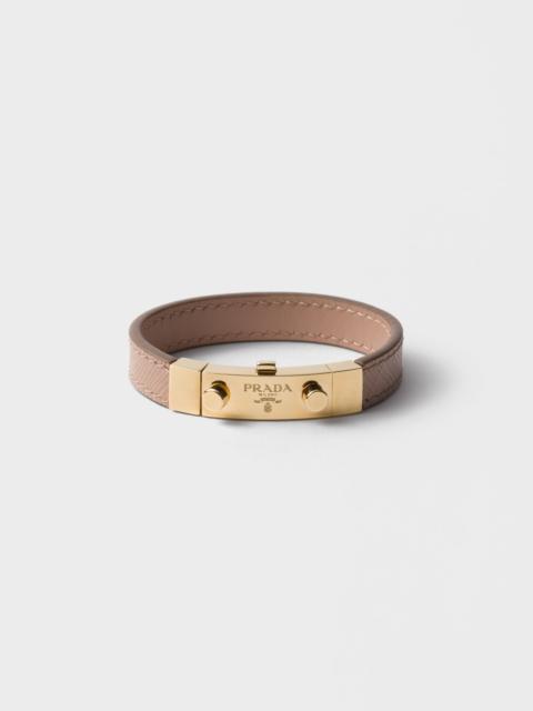 Saffiano leather bracelet