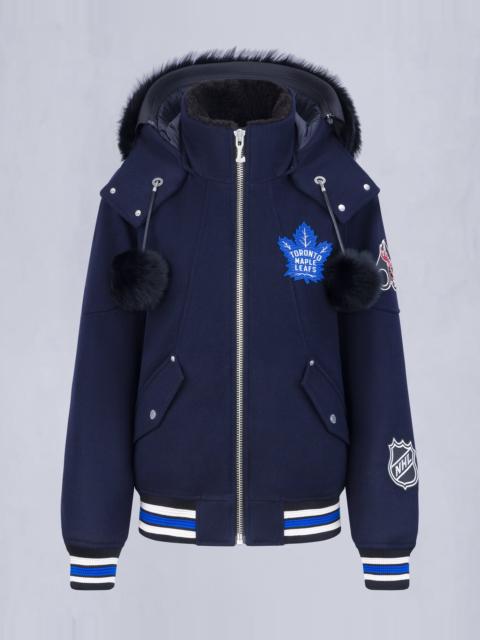 NHL X MOOSE KNUCKLES MAPLE LEAFS BOMBER JACKET