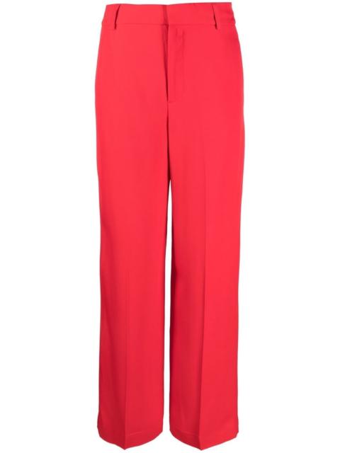 straight-leg cut trousers