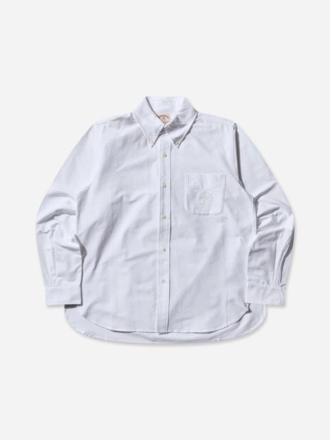 Men's Brooks Brothers Selvedge Oxford Button Up Shirt White