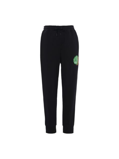 Air Jordan MJ Sticker Fleece Pants Casual Sports Fleece Lined Long Pants Black CT6725-010