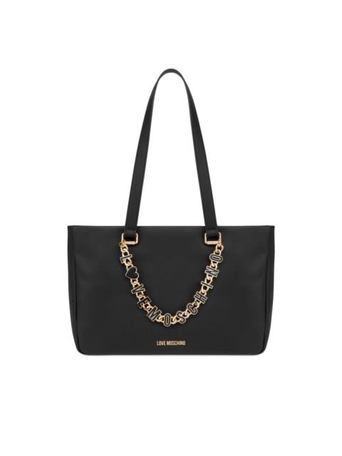 logo chain shoulder bag