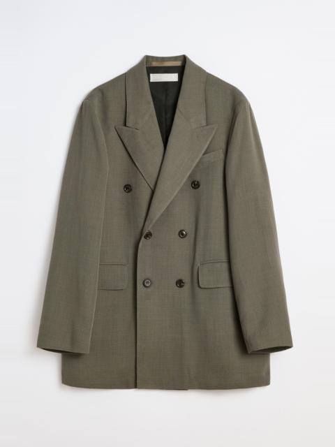 Sharp DB Blazer Double Grey Weave Wool