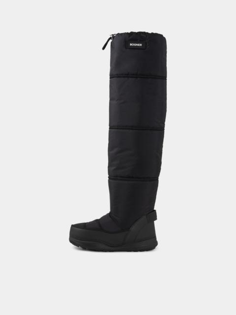 Overknee snow boots La Plagne in Black