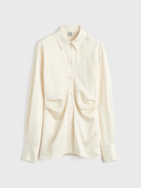 Slouch waist shirt macadamia