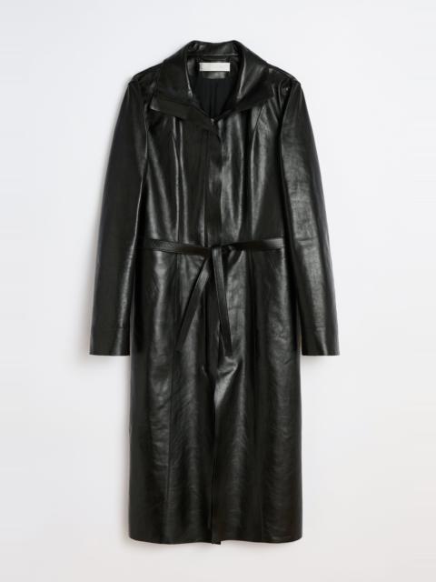 Concealed Coat Sable Black Fluid Calfskin