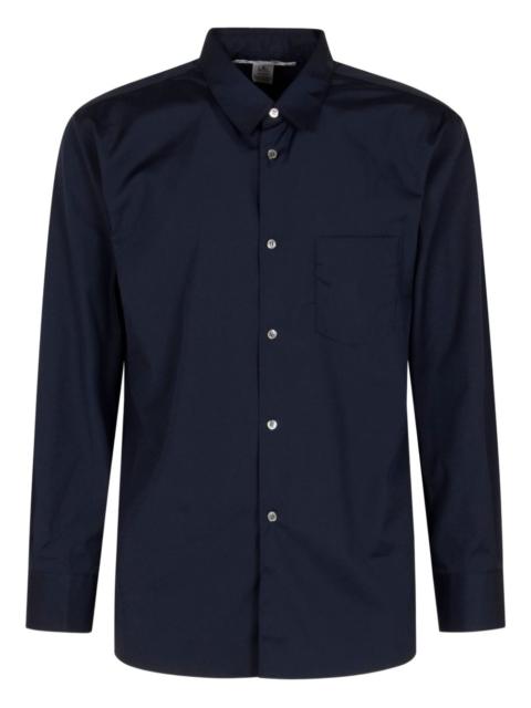 long-sleeve buttoned shirt