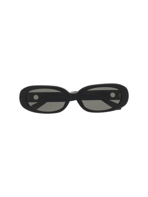 Cara oval-frame sunglasses