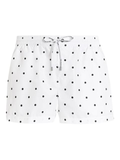 polka dot swim shorts