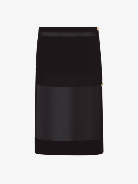 Technical Chiffon Skirt