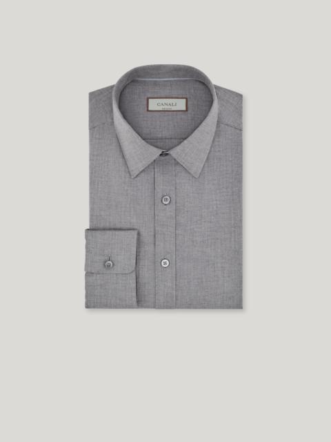 CASUAL REGULAR FIT MICRO-STRUCTURED COTTON SHIRT