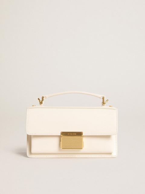 Small Venezia Bag in butter-colored boarded leather with gold details