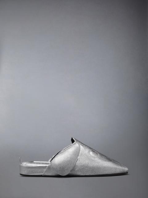 SILVER HECTOR PEBBLE GRAIN SLIPPERS