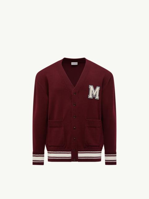 Embroidered Monogram Wool Cardigan