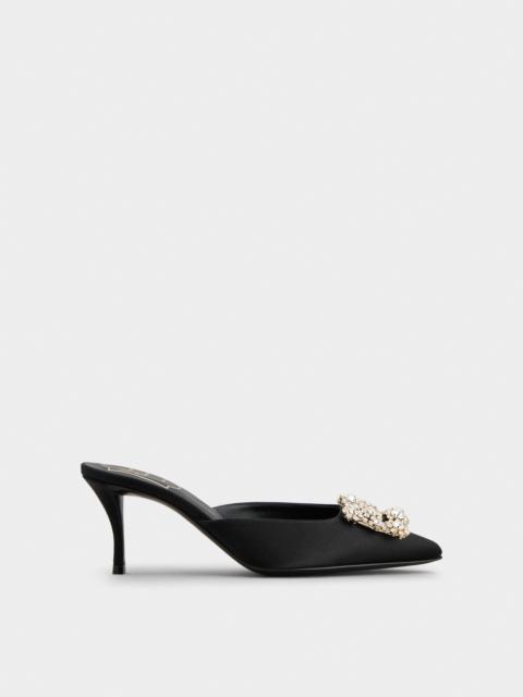 Efflorescence Mules in satin