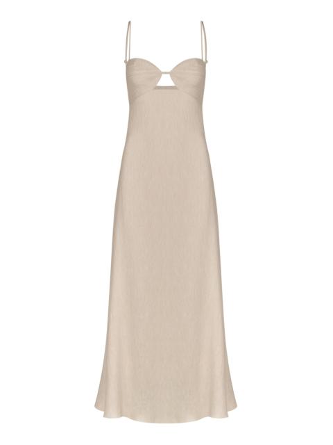 Dream Spinner Cutout Maxi Dress ivory