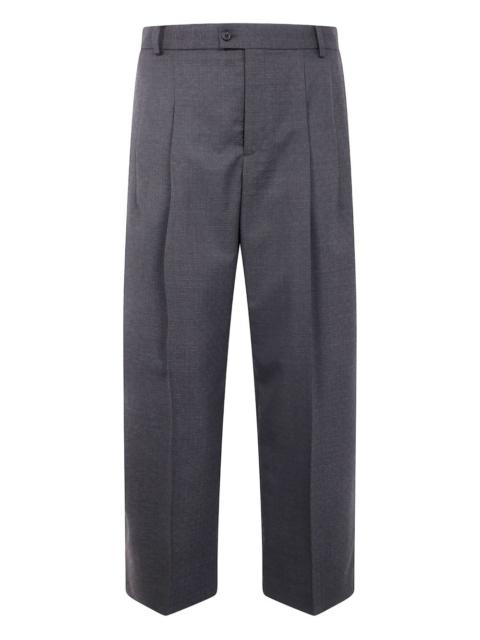 pleated wide-leg trousers