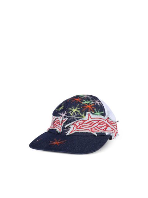 star-embroidered trucker cap