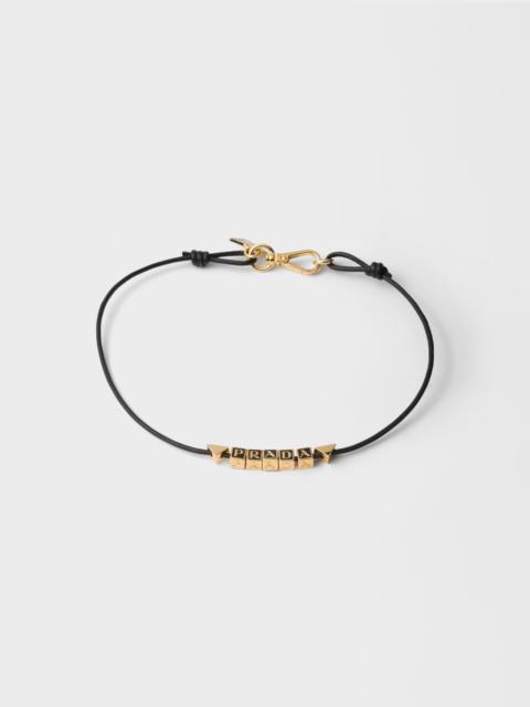 Nappa leather choker