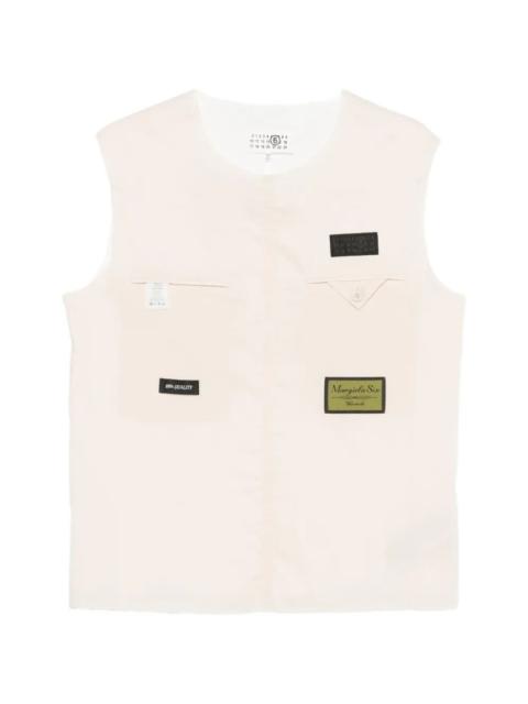 logo-patch vest