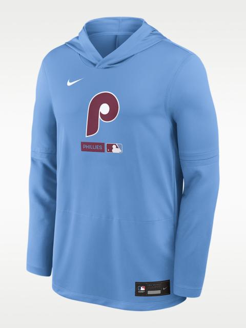 Philadelphia Phillies Authentic Collection Men's Nike Dri-FIT MLB Long-Sleeve Hooded Top