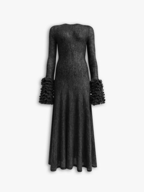 FRILLS MOHAIR KNIT DRESS