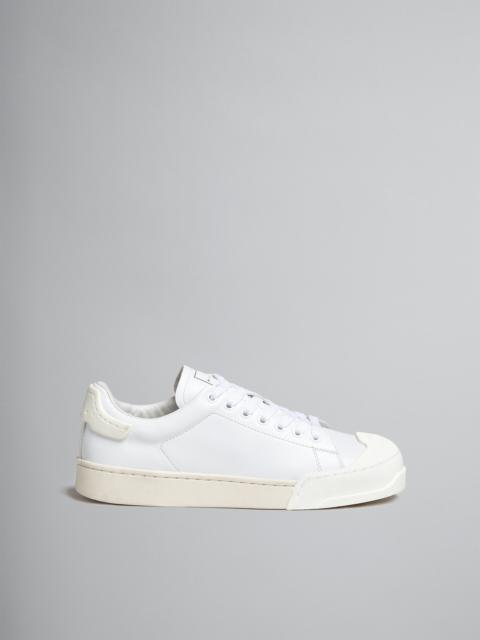 DADA BUMPER SNEAKER IN WHITE LEATHER