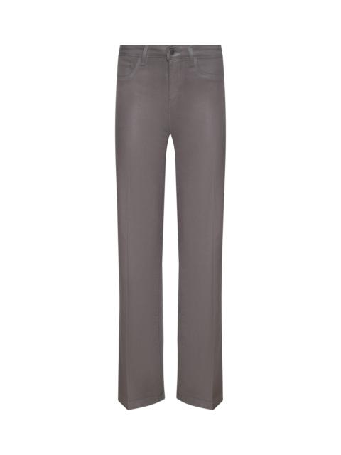 Clayton Coated Wide-Leg Jean