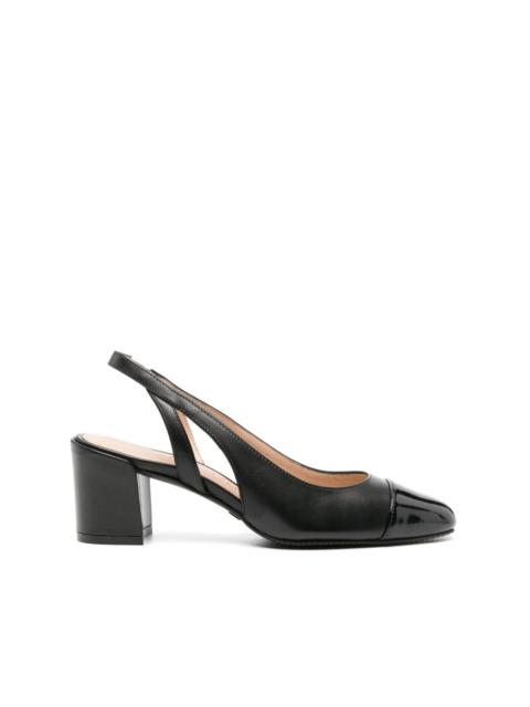 Sleek 50mm leather pumps