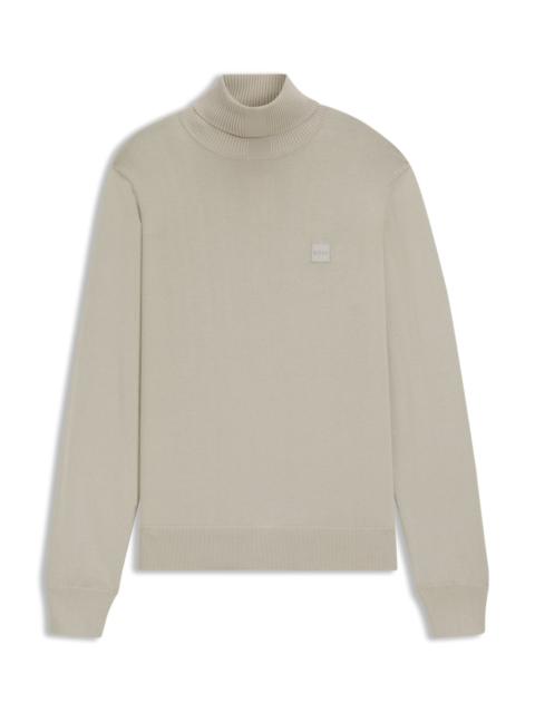 ROLLNECK REGULAR-FIT SWEATER IN COTTON AND CASHMERE