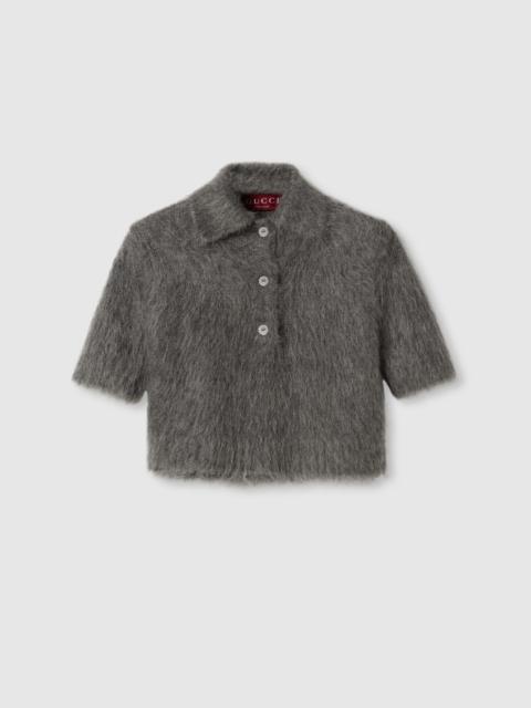 Brushed extra fine mohair top