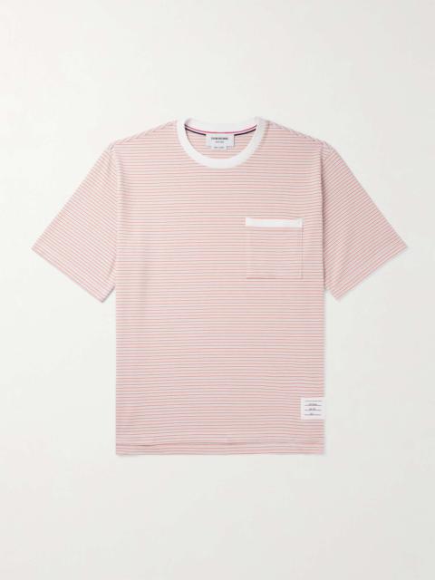 Oversized Striped Cotton-Jersey T-Shirt