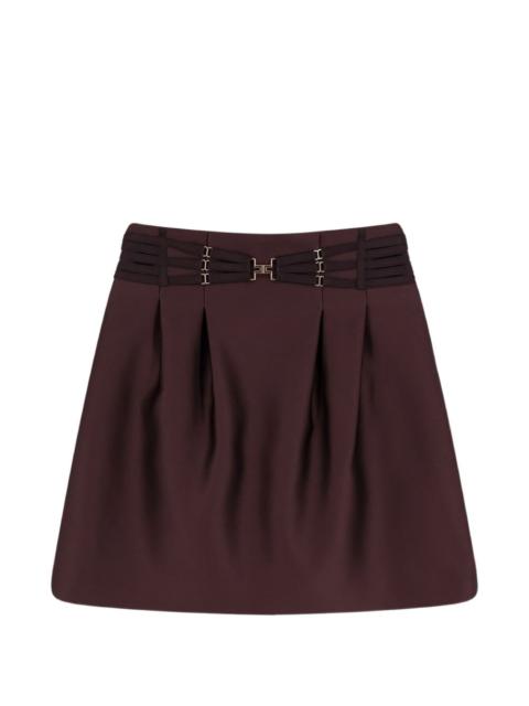 buckle-detail skirt