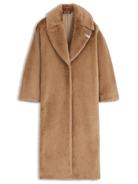 BOSS X STEIFF COAT IN TEXTURED WOOL AND COTTON