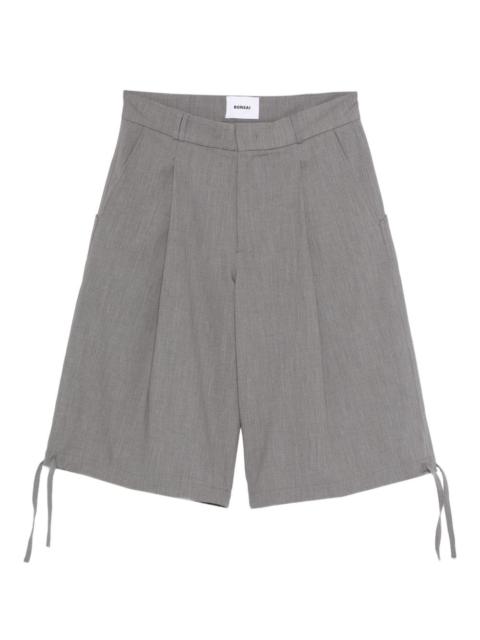 virgin wool-blend shorts