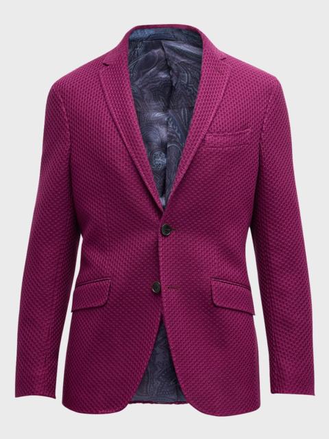 Men's Basic Textured Blazer
