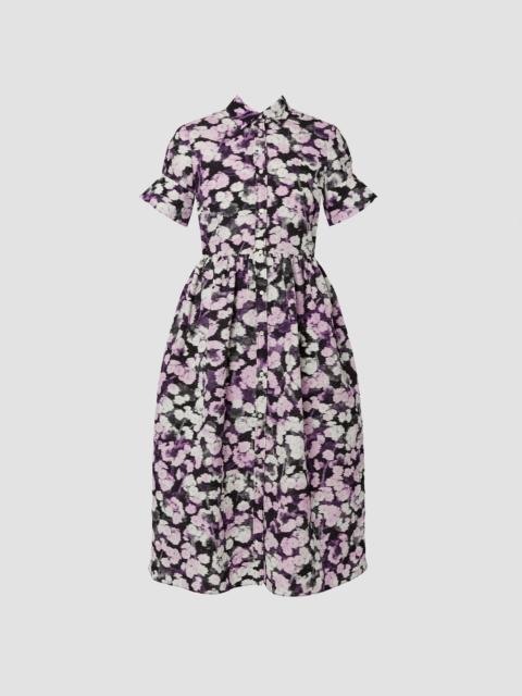 SHORT SLEEVE MIDI SHIRT DRESS