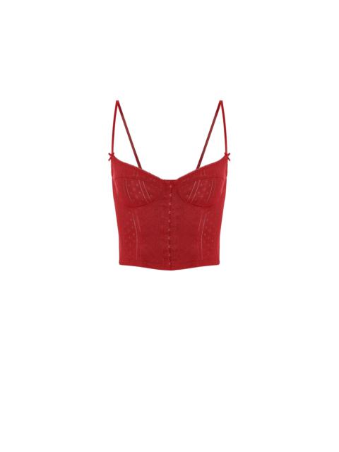 The Corselette Cherry Red